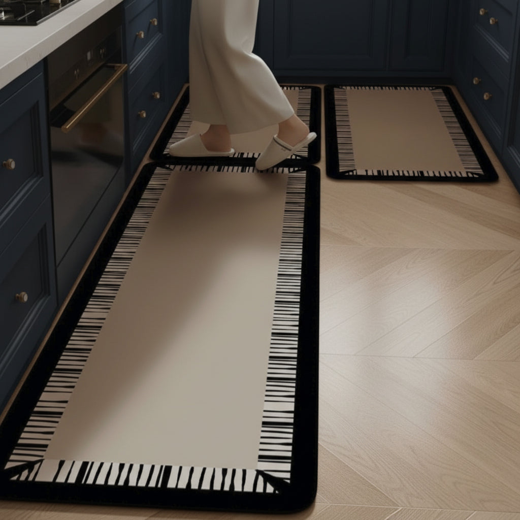 2 Piece Anti-Slip Kitchen Mat Set