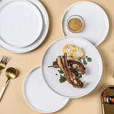 6Pcs Round Ceramic Platter – 10 Inch