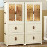 Stackable 3-Level Plastic Portable Wardrobe/Closet