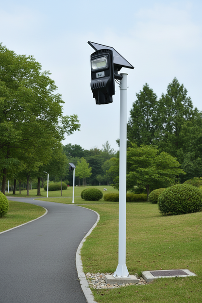Solar Street Light with Pole – 100W