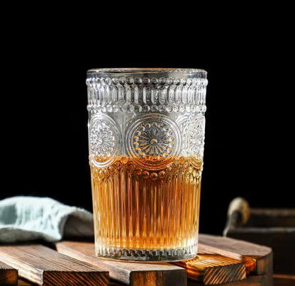 6 Piece Vintage Water And Juice Glass Set – 325 ml