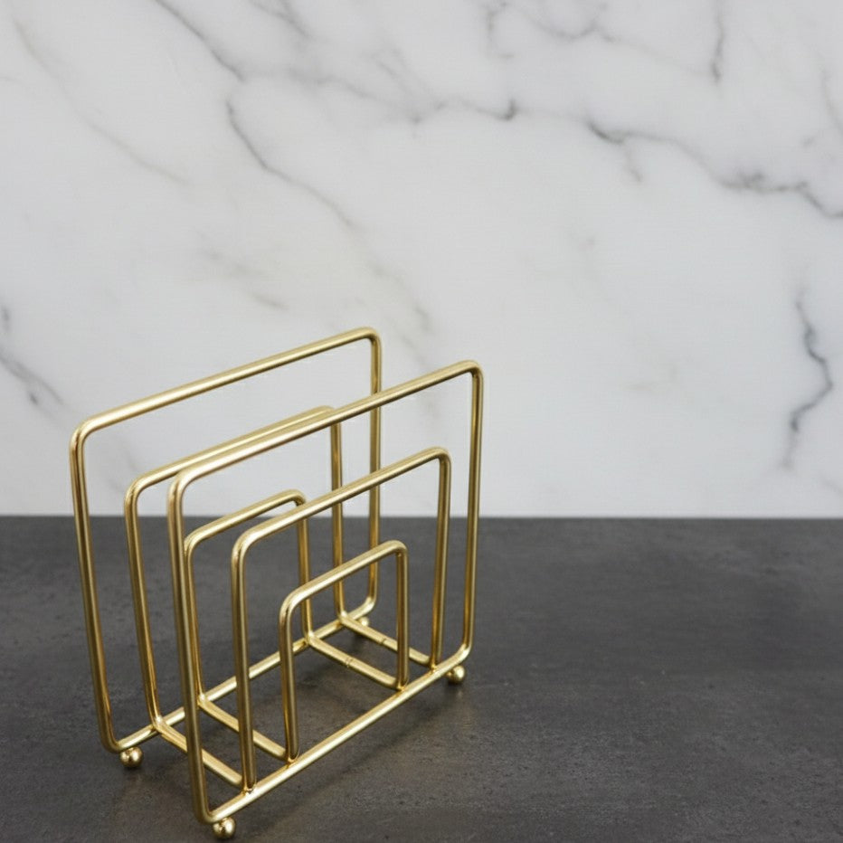 Minimalist Style Metallic Serviette Holder