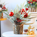 1Pc Tabletop Mini Christmas Tree with Stump