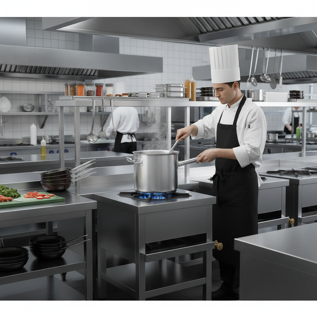 Commercial Grade Stainless Steel Single Gas Cooker