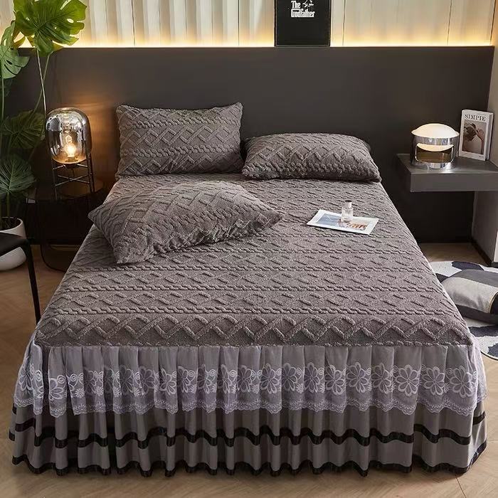 Bedspread Set – 6×6 Size With Bedskirt
