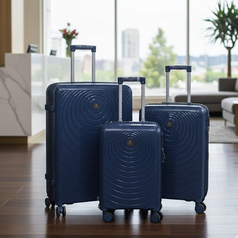 3 In 1 Unbreakable Rubber Suitcase Set
