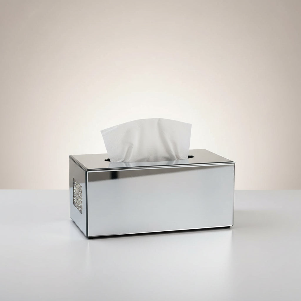 Crystal Glass Serviette Box