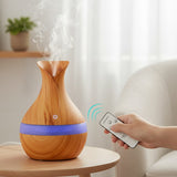 300ml Wood Grain Essential Oil Air Humidifier