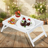 Breakfast In Bed Foldable Bamboo Tray