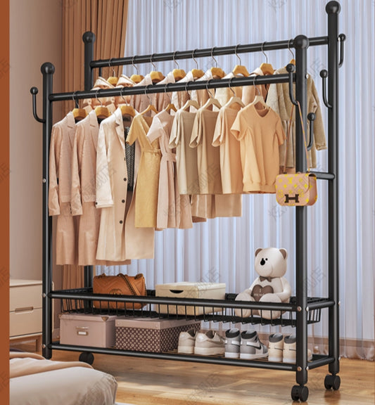Double Rails Clothes Rack