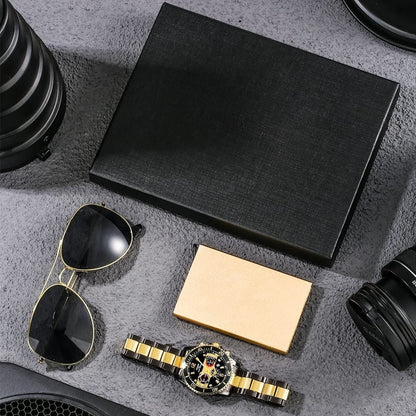 Men Gold Minimalist Gift Set