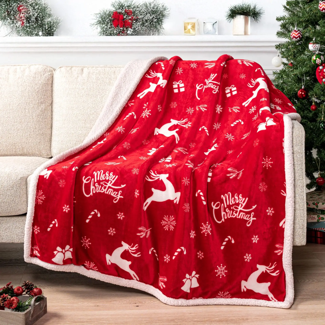 Double-Layered Christmas Blanket