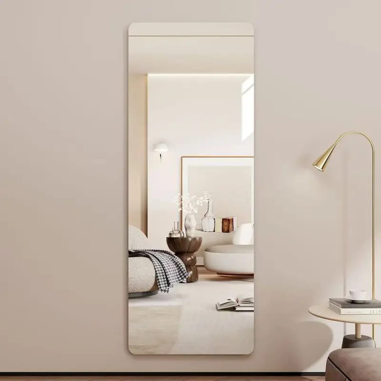 Unbreakable Acrylic Self Adhesive Mirror 120 × 40 cm