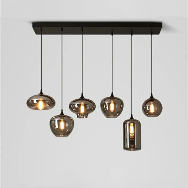 Smokey 5 in 1 Glass Chanderlier