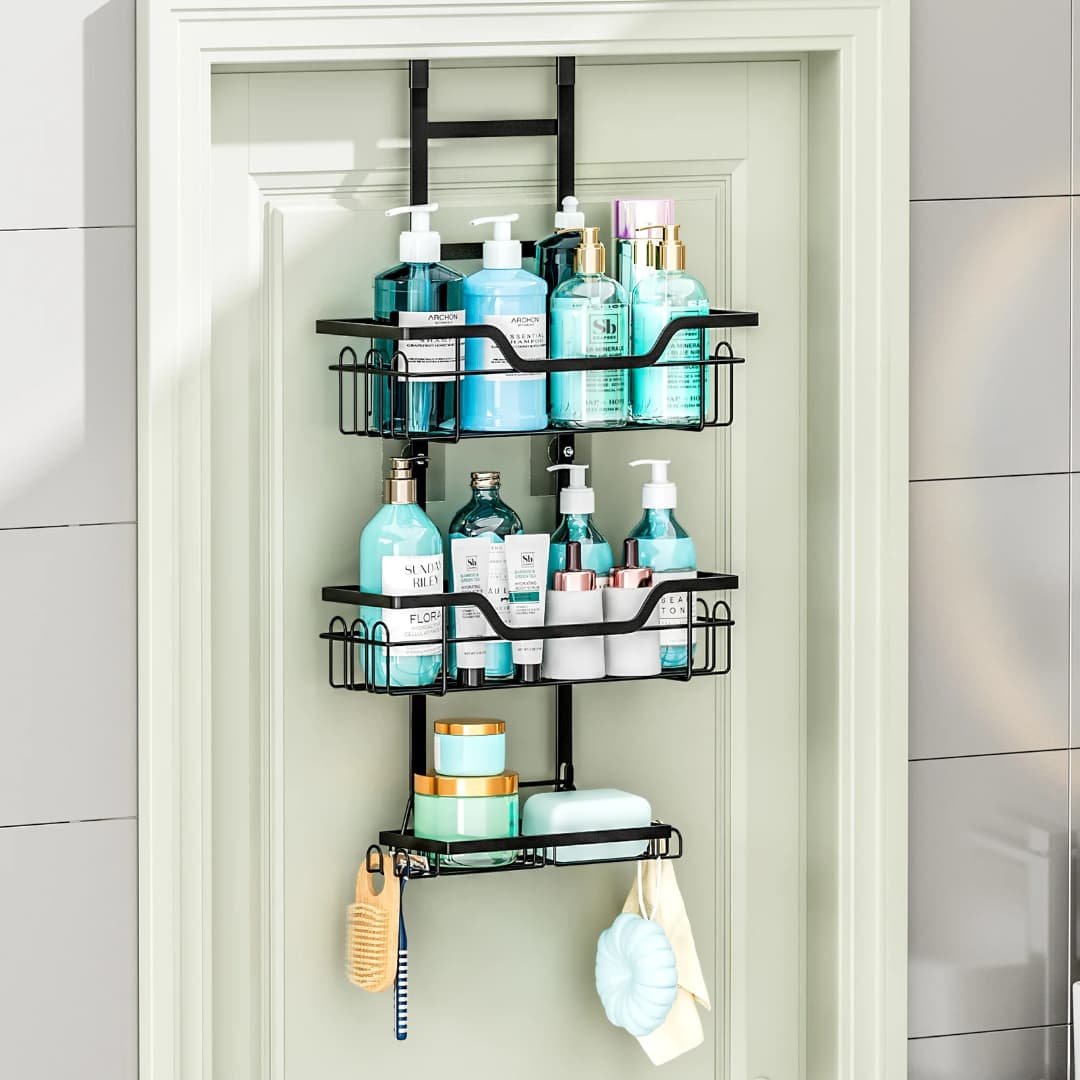 Over Door Hanging Bathroom Organizer