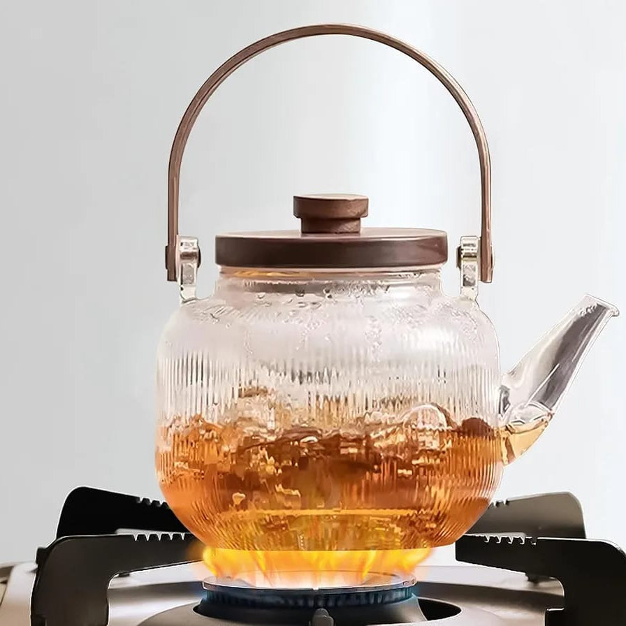 Borosilicate Glass Infuser and Steamer Teapot 1000ml