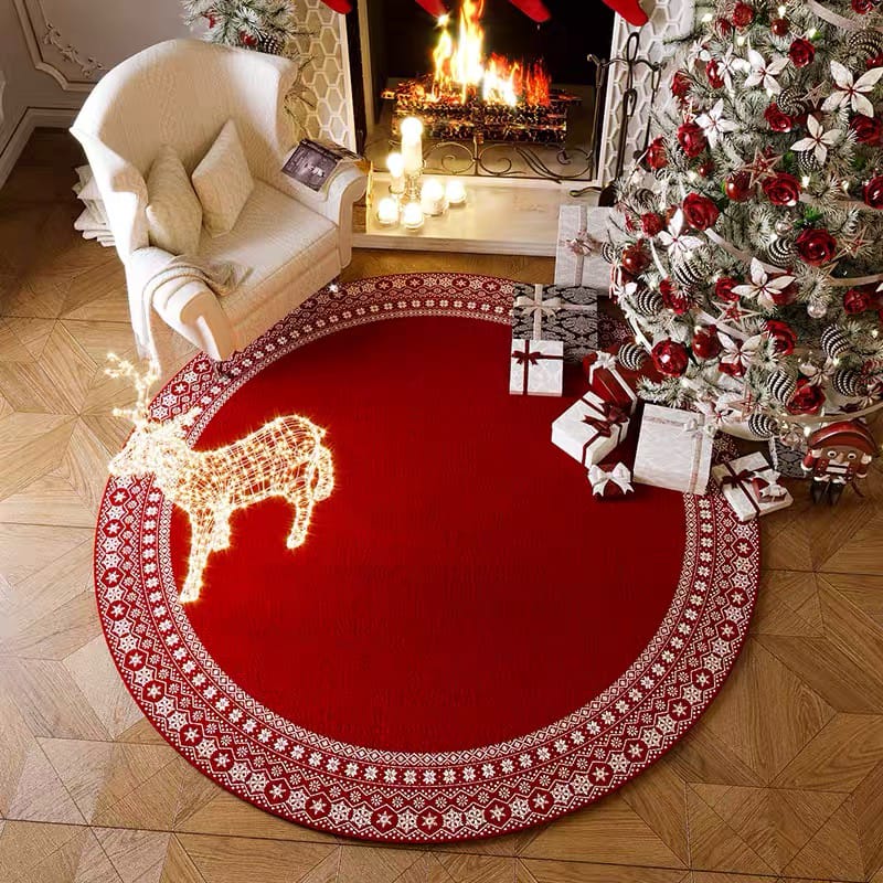120cm Christmas Anti-Slip Carpet