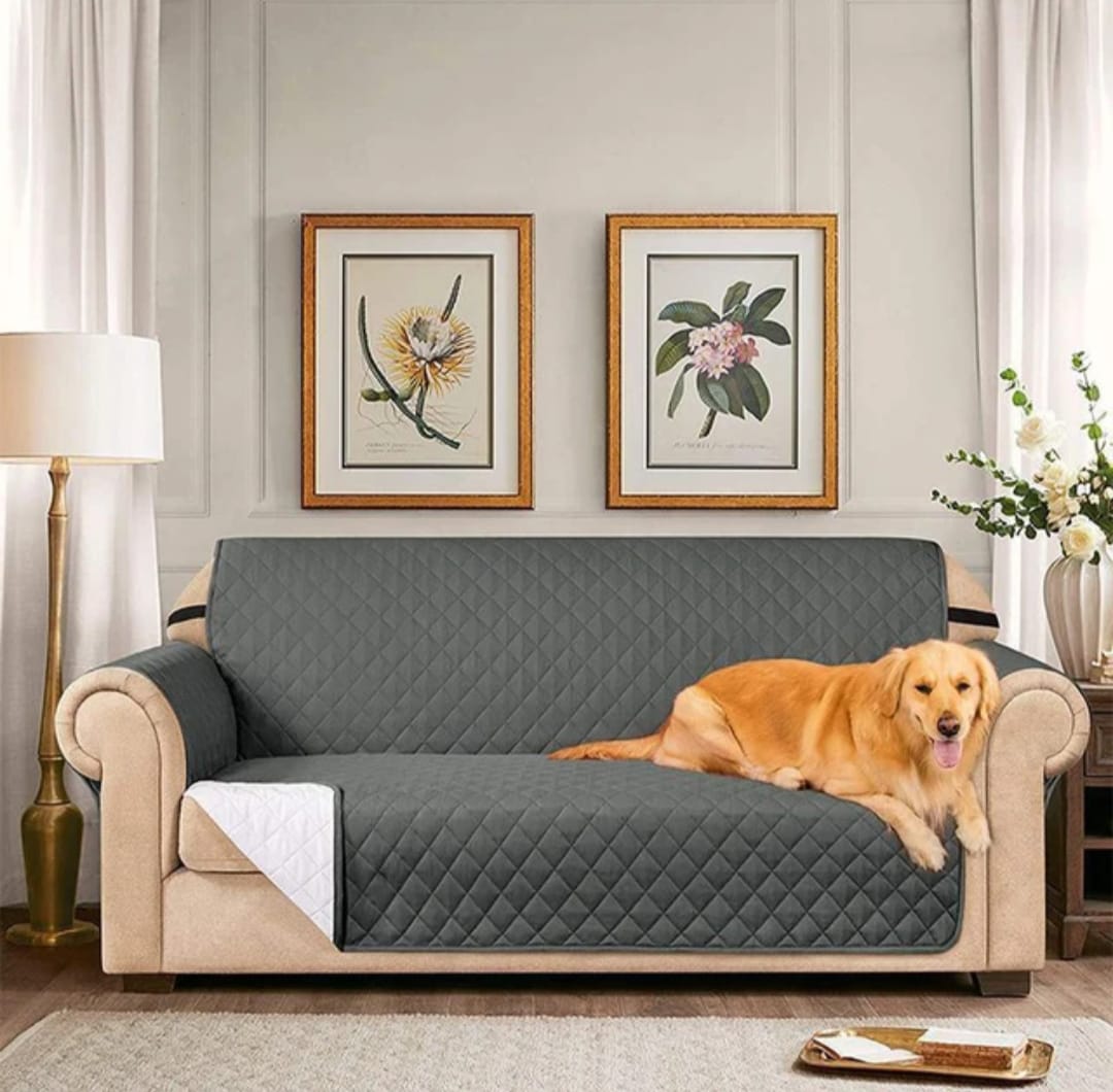 Water repellent universal seat covers for single, double, and triple seater sofas.