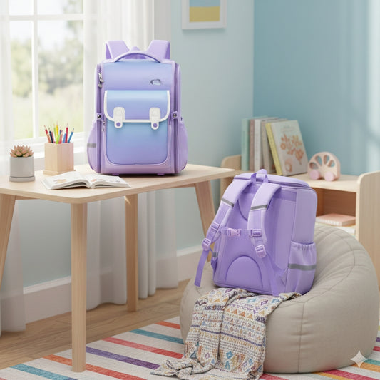 Heavy capacity Oxford school backpack.