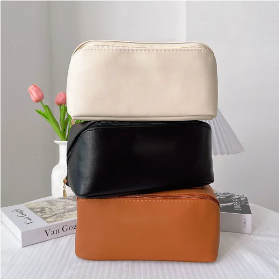 Leather Cosmetic Storage Bag