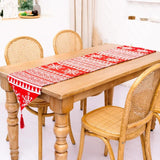 Christmas Knitted Fabric Tablecloth Runner