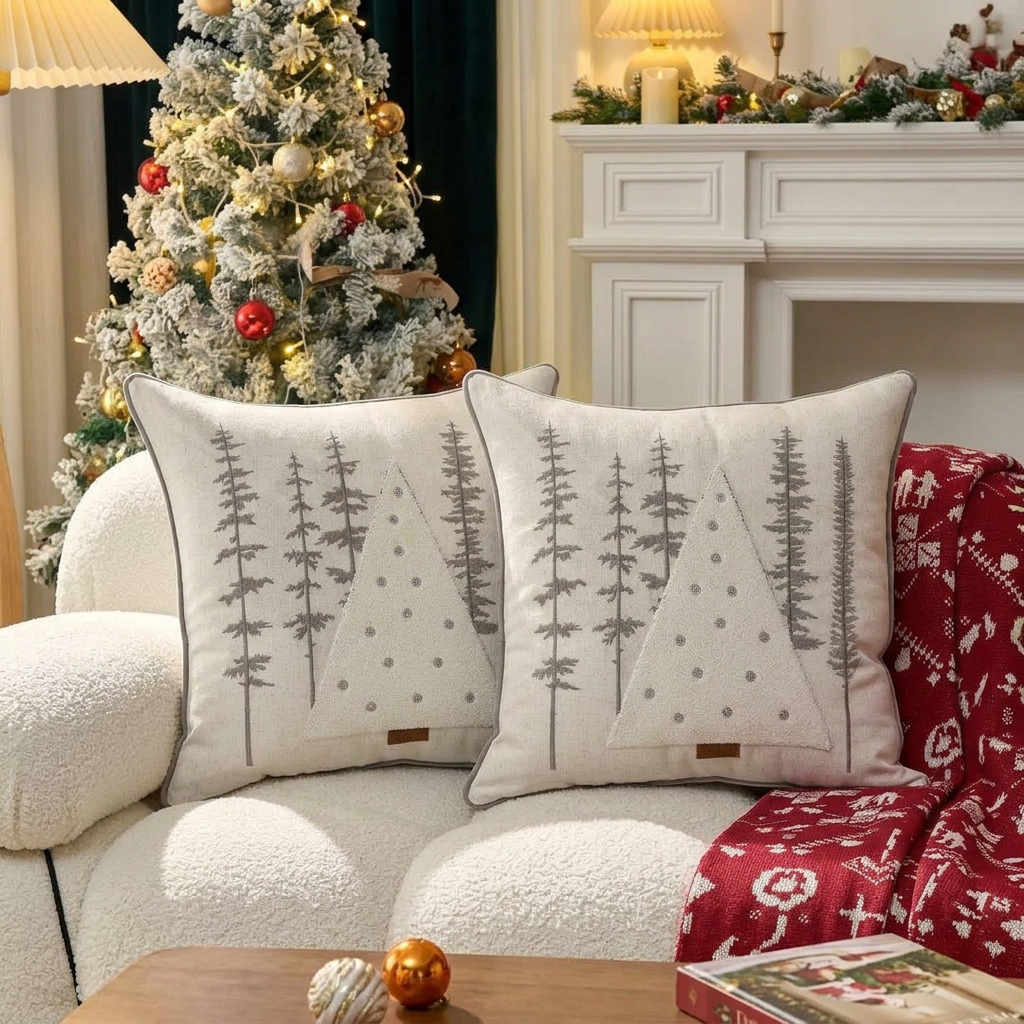 45 × 45cm 2Pc Decorative Christmas Cushion Covers