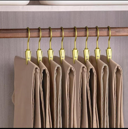 Set of 5 Metallic Trouser Hangers