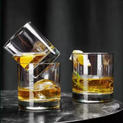Set of six crystal clear 350ml drinking glasses