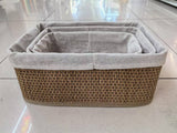 3in1 Organizing Wicker Basket