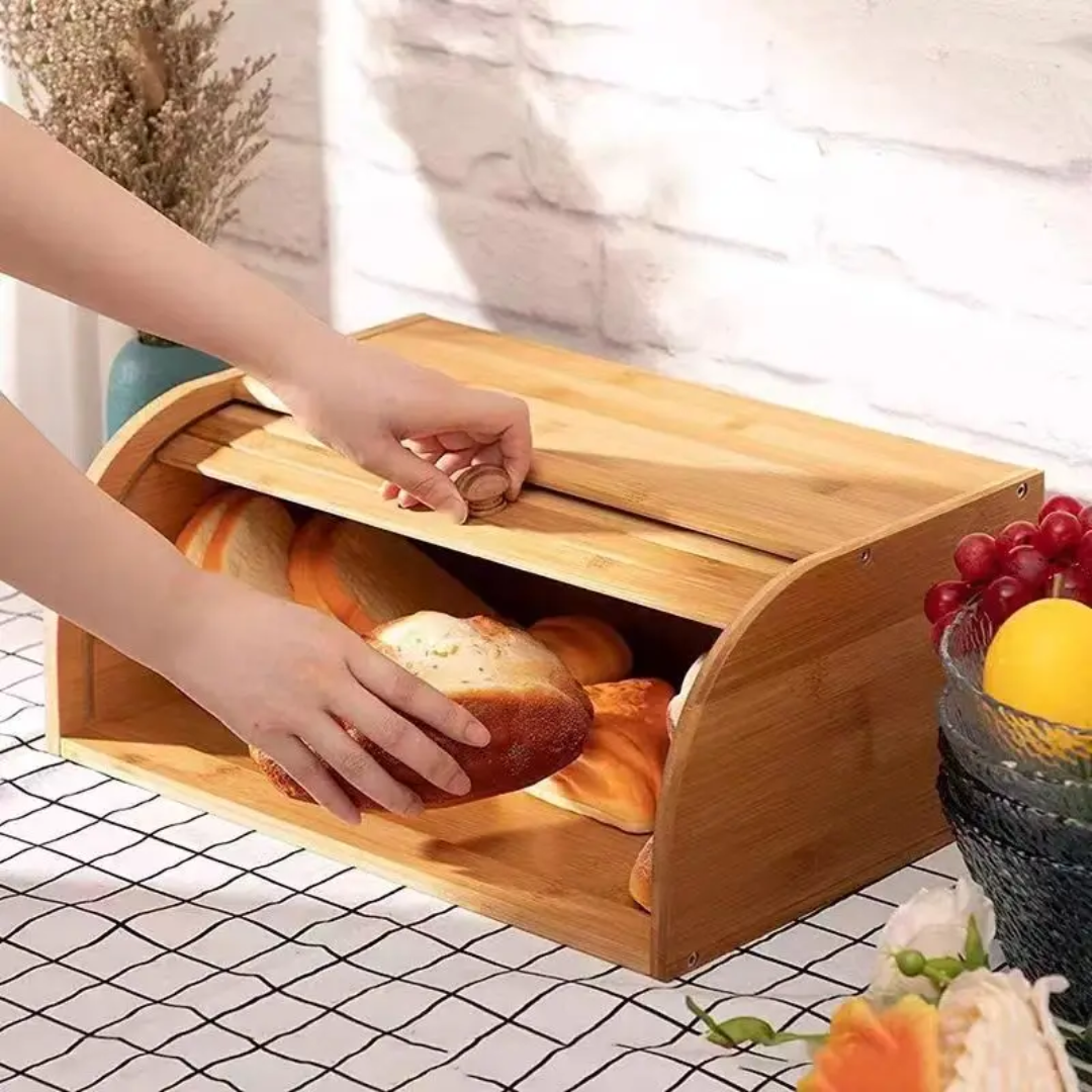 Big Size Bamboo Bread Bin