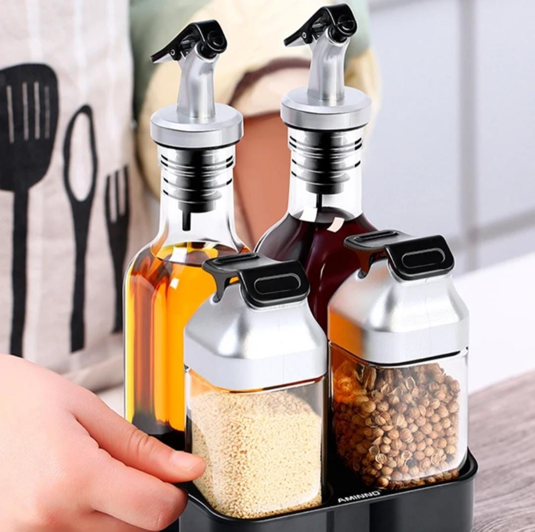 Oil Dispenser and Peppermint Storage Set