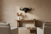 50cm black buffalo head wall carving african wildlife decor statement wall art