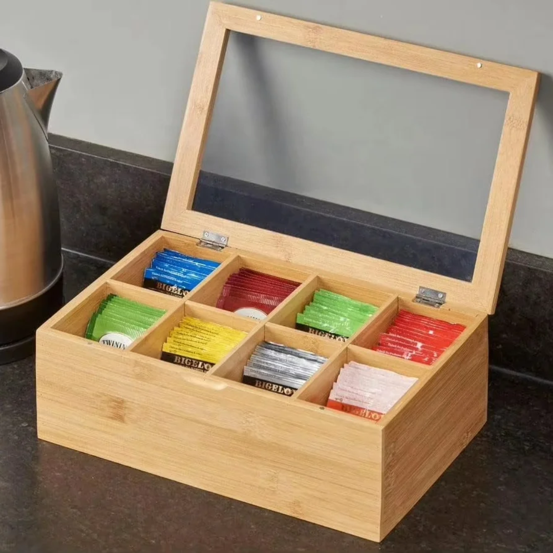 8-Compartment Tea Organizer