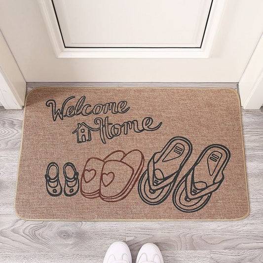 Novelty entry door mat, 40x60cm, machine washable for home or indoor use