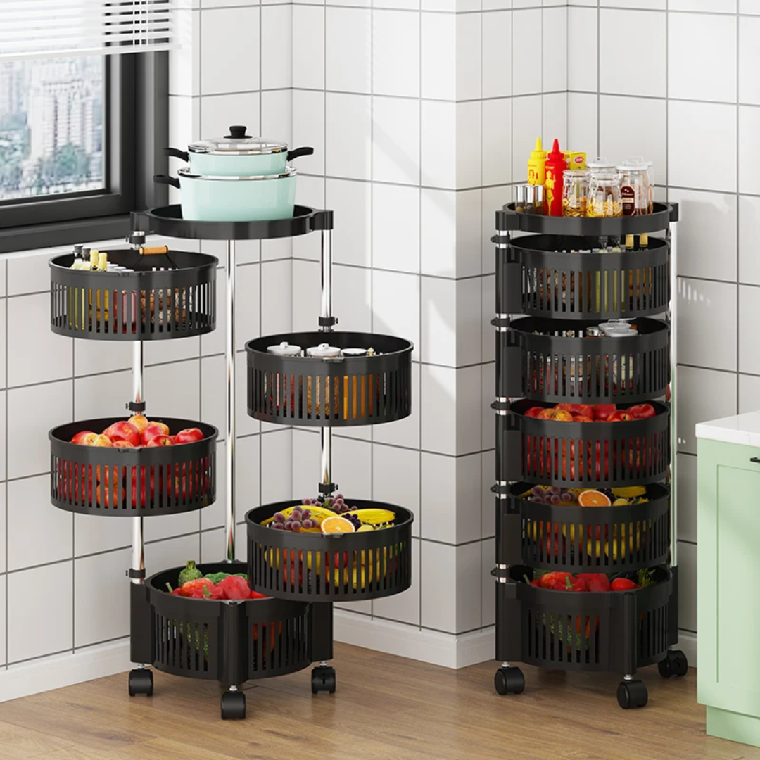 4 Tier Rotating Kitchen Rack