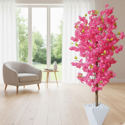 Artificial flower with 150cm pot stand for home and office décor