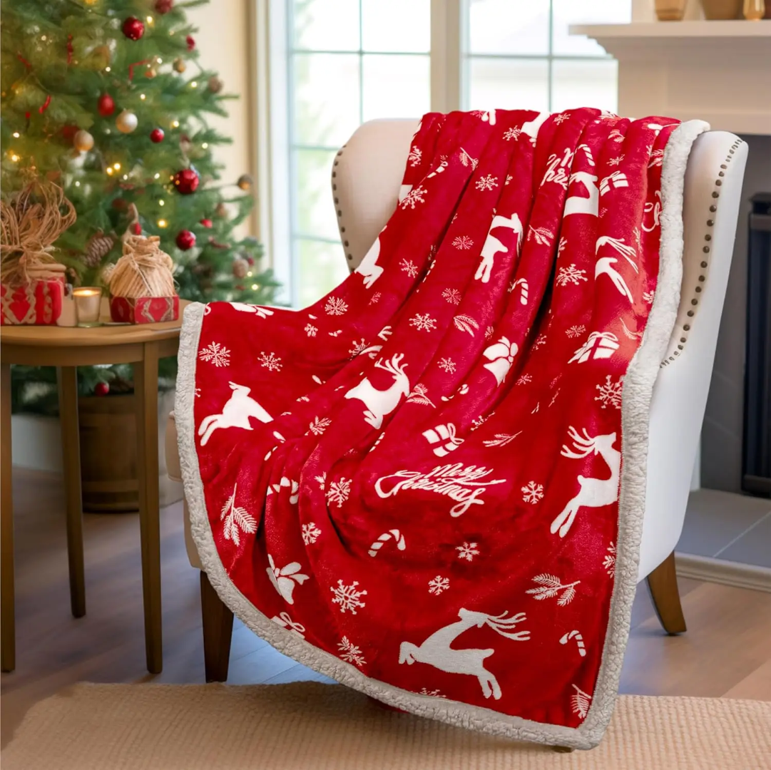 Double-Layered Christmas Blanket