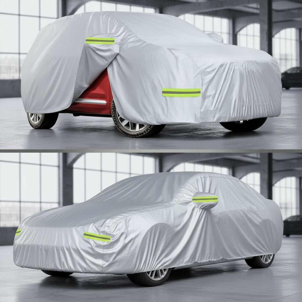 Waterproof Car Dust Cover with Zipper Opening