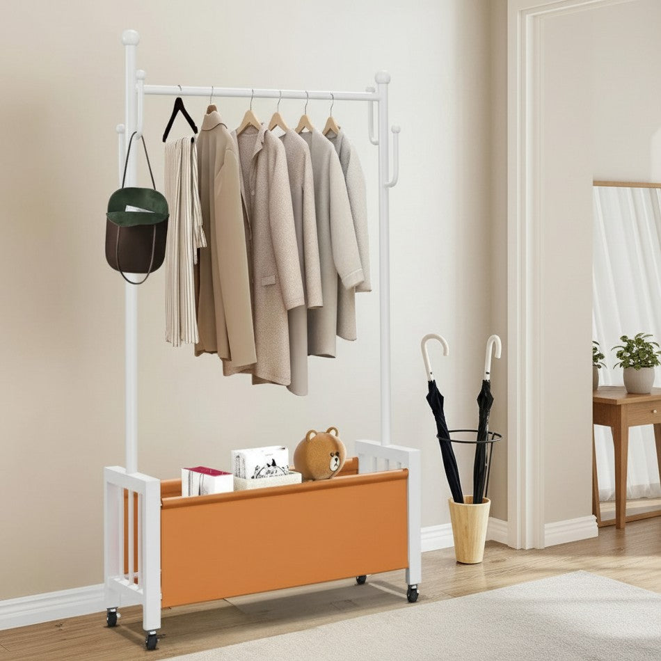 Multipurpose Cloth Rack With Wheels