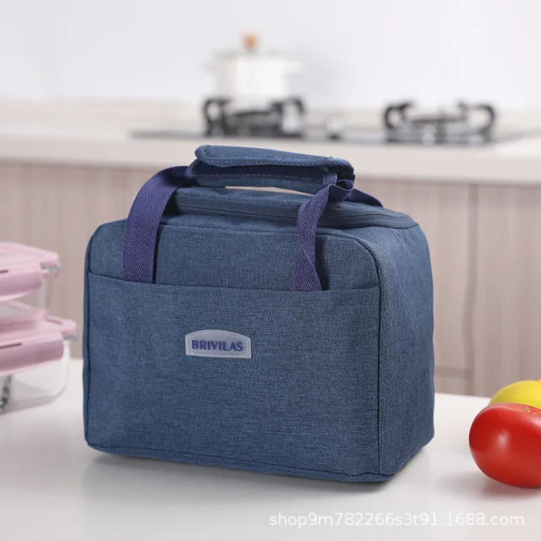 hermal insulated lunch bag in waterproof Oxford fabric for school, travel, and picnics
