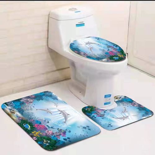 3-In-1 Toilet Mat Set