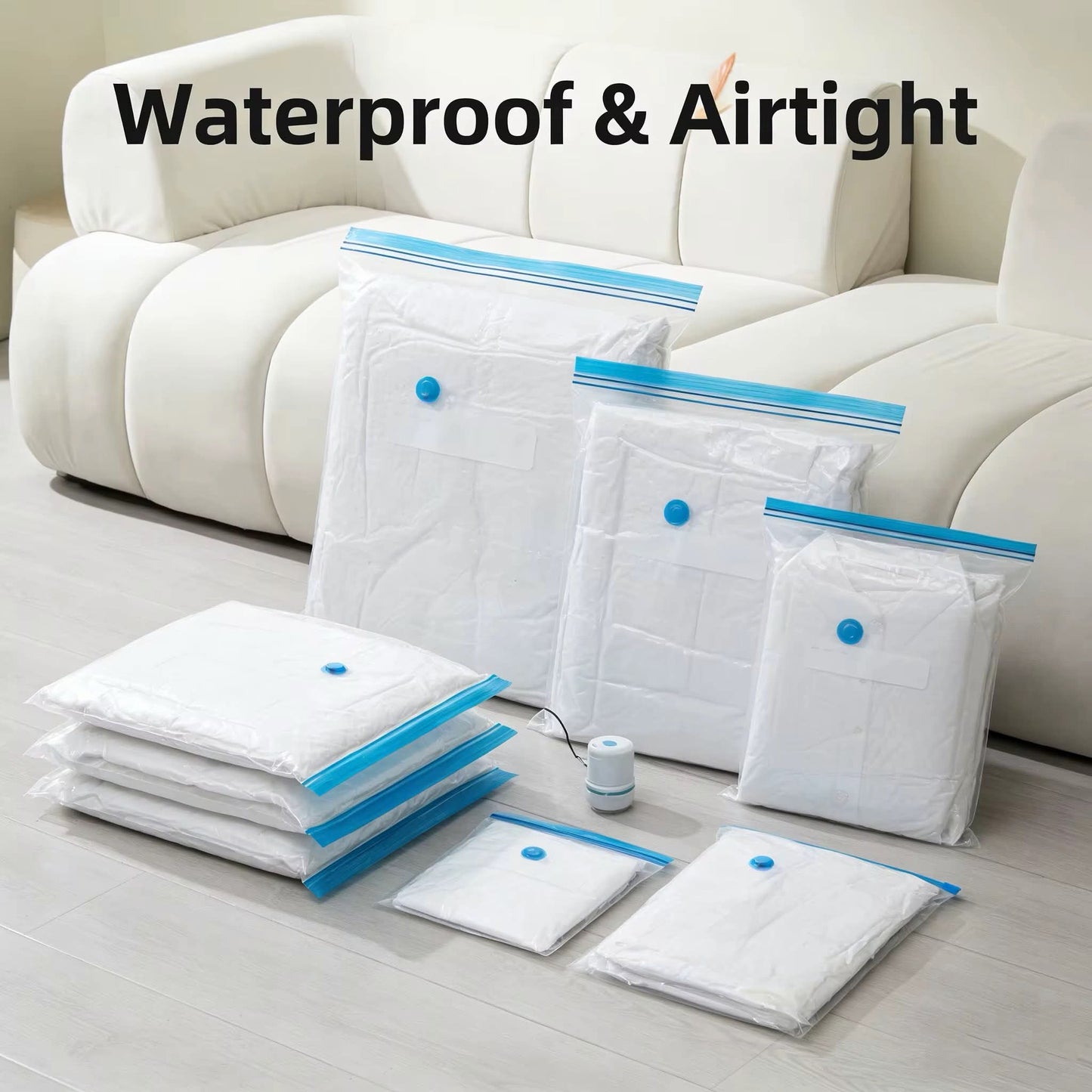 6pc Vacuum Bag Storage Organizer