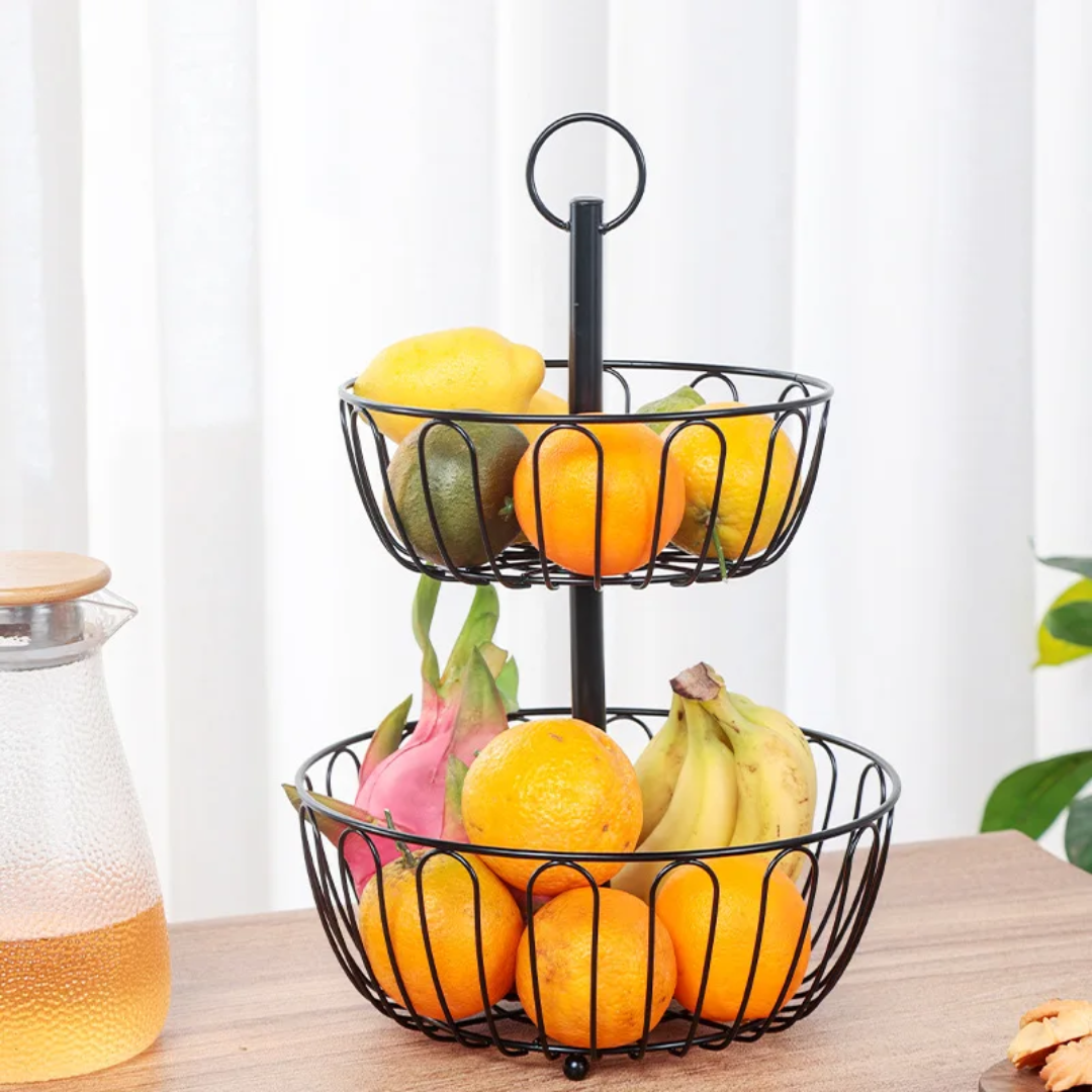 2-Tier Fruit Basket Holder