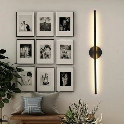 Wireless LED Wall Sconce with Remote Control Black