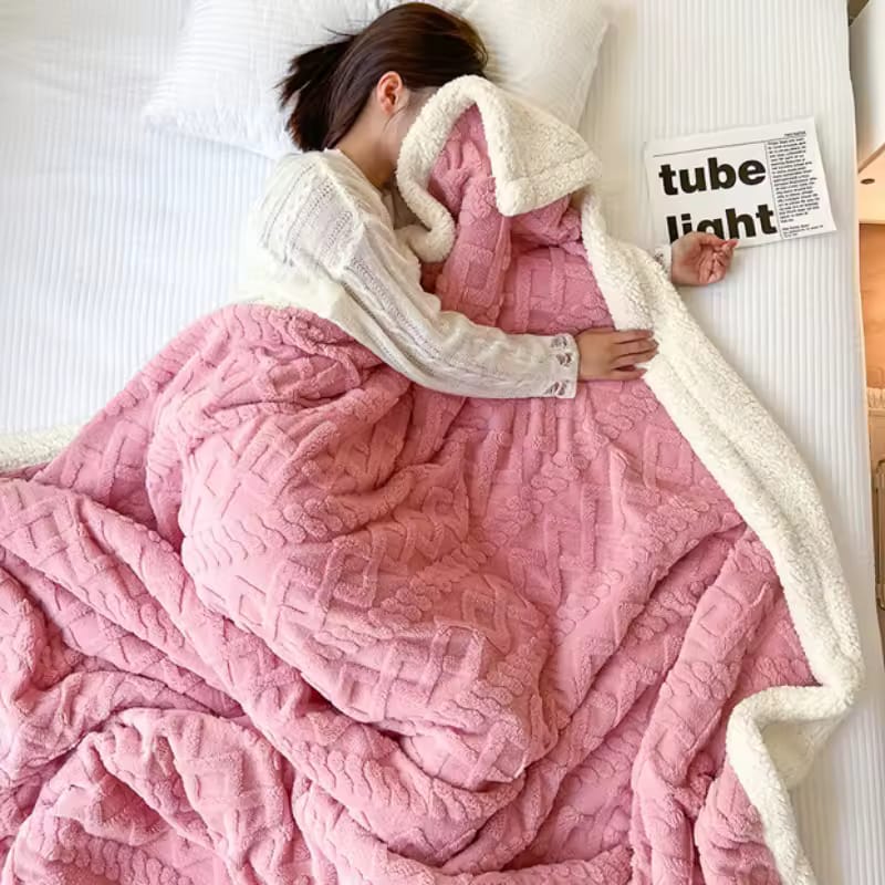 Fur Winter Throw Blanket