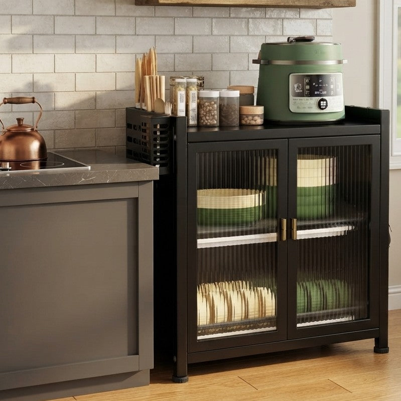 Minimalist Kitchen Countertop Dish Rack with Drawers