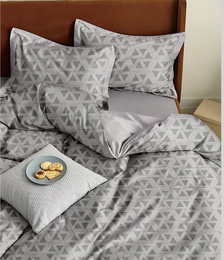 Floral double sided microfiber duvet cover set with matching sheet and pillowcases