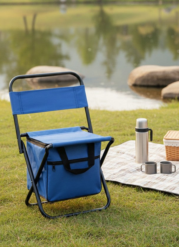 Kid’s Foldable Camping Chair with Storage Pouch