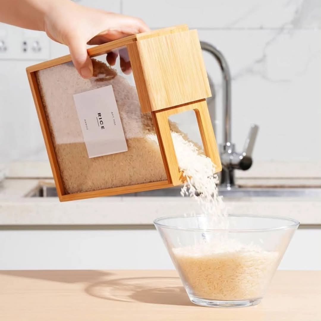 3L Bamboo Cereal Container