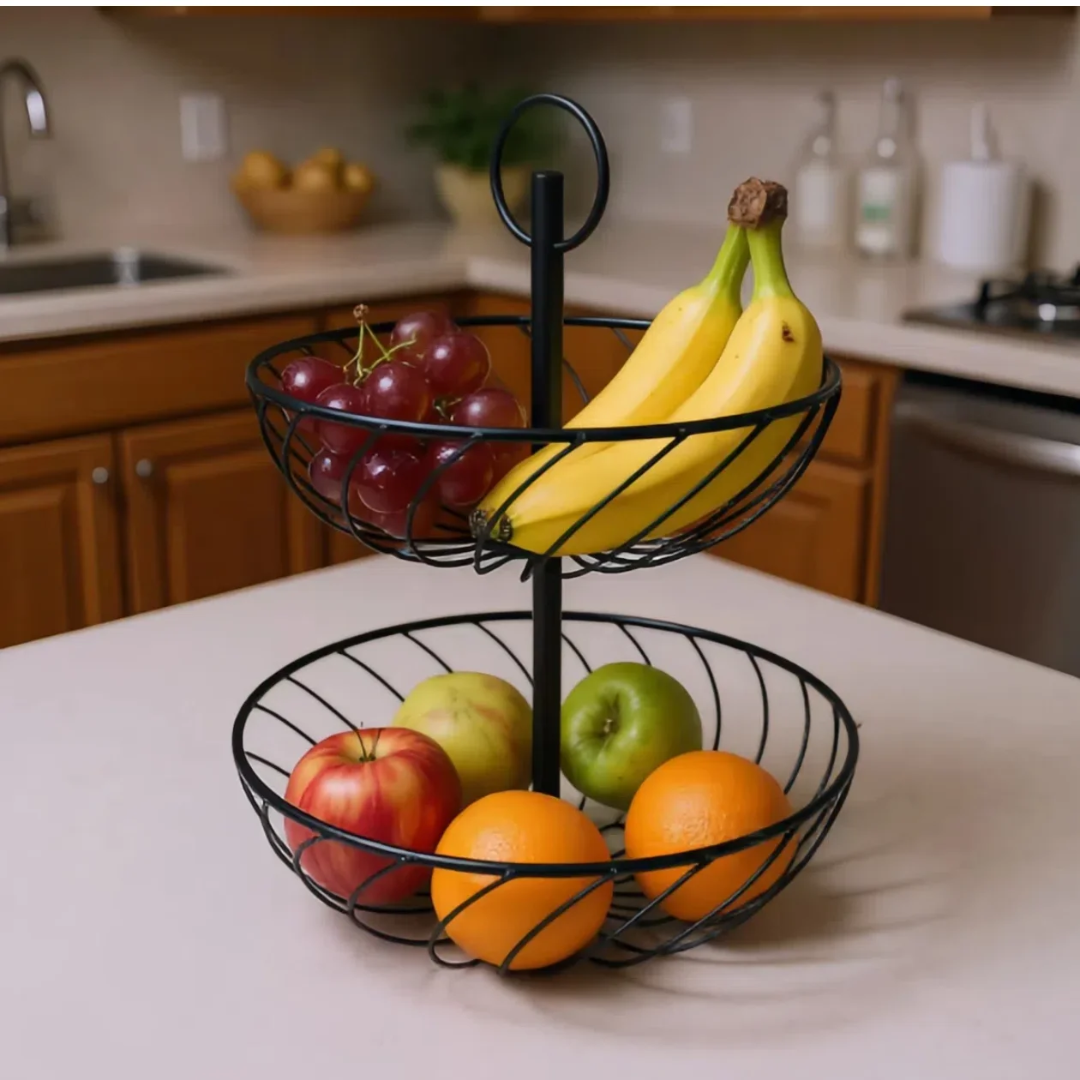 2-Tier Fruit Basket Holder